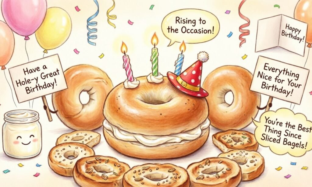 Birthday Bagel Puns