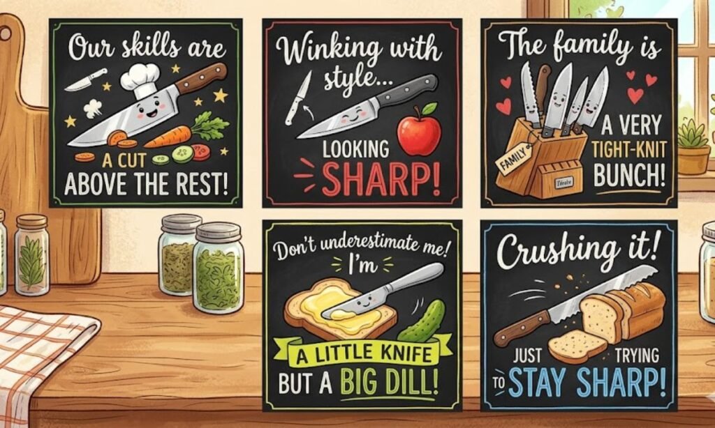 Clever knife puns