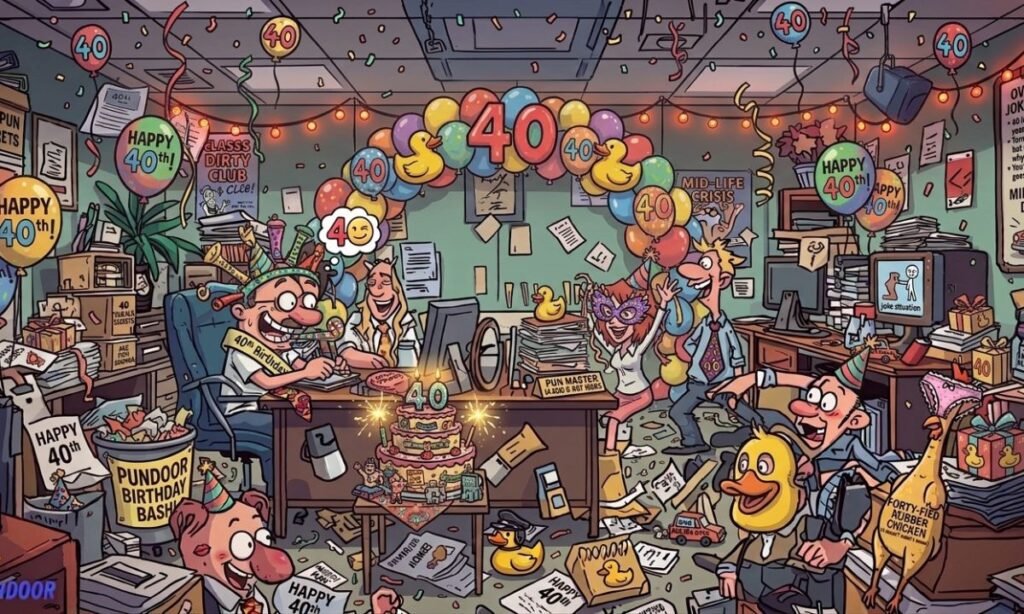 Room 40th Birthday Puns & Jokes
