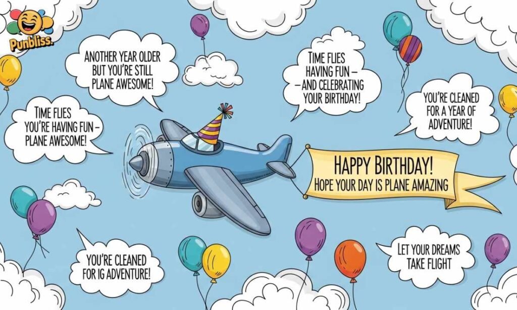 Airplane Birthday Puns