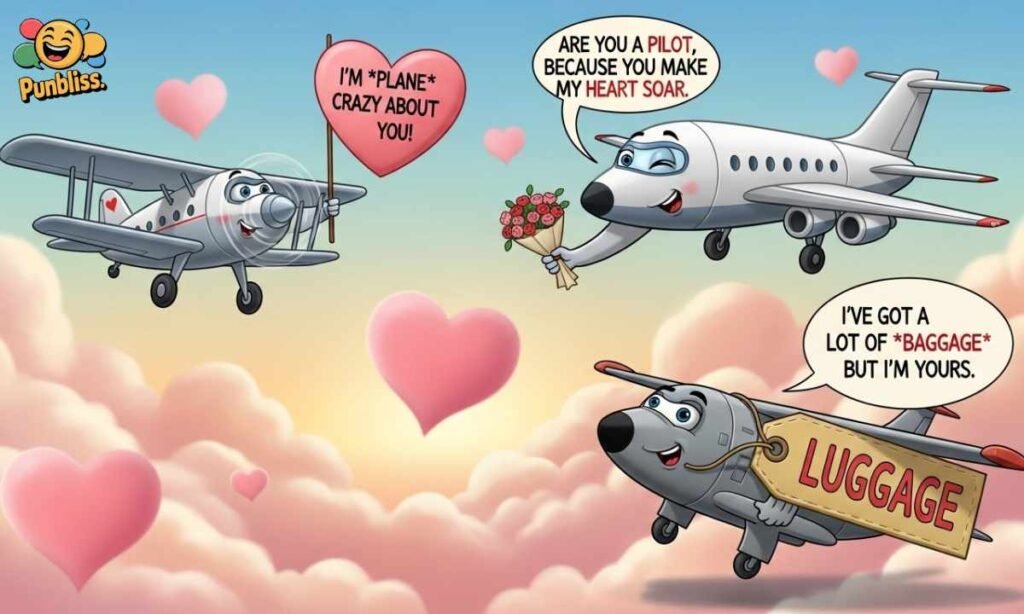 Airplane Valentine Puns