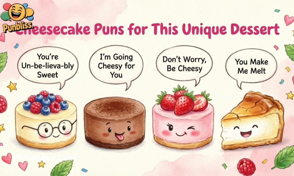 Cheesecake Puns for This Unique Dessert