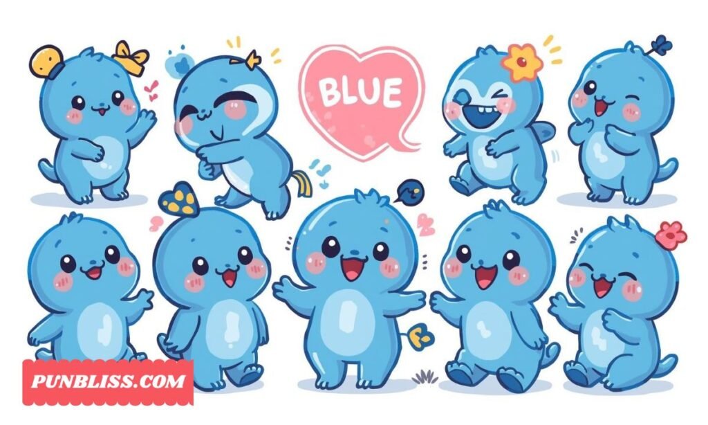 Cute Blue Puns