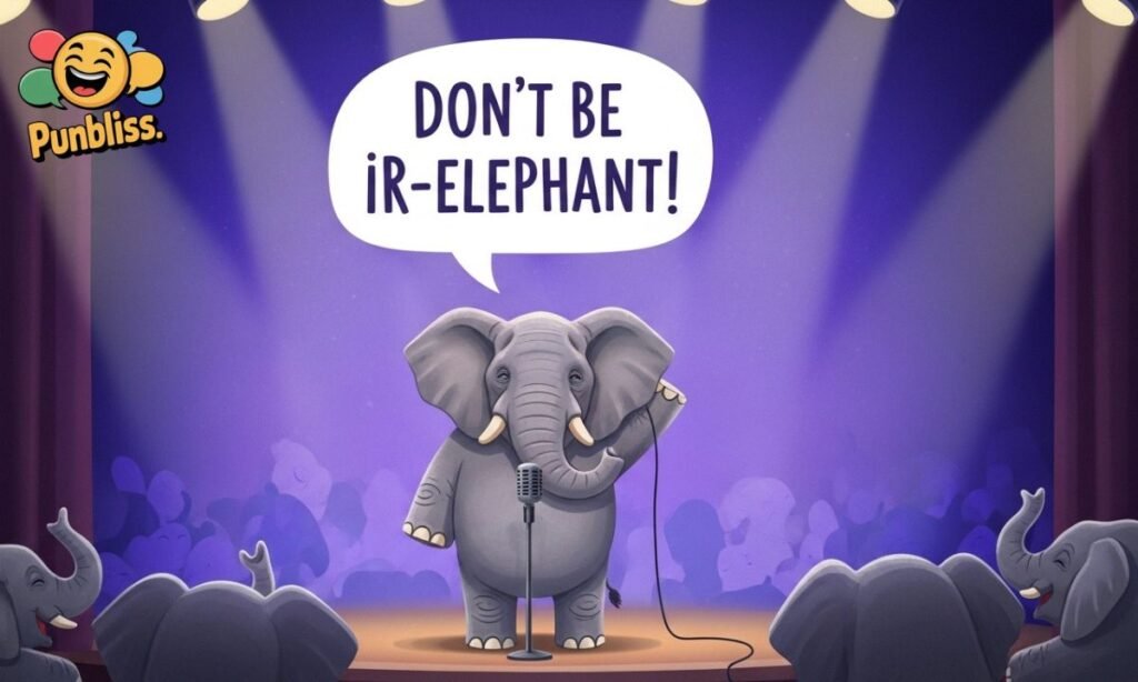 Elephant Puns for Social Media Captions
