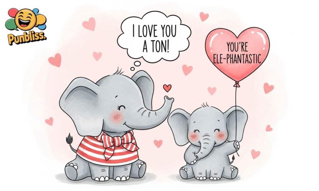 Elephant Puns for Valentine's Day
