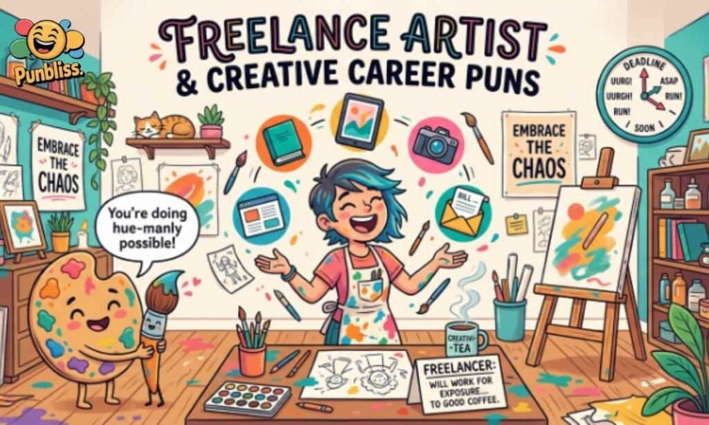 Freelance Artist & Creative Career Puns