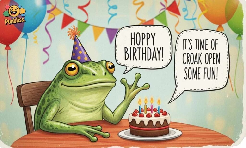 Frog Birthday Puns
