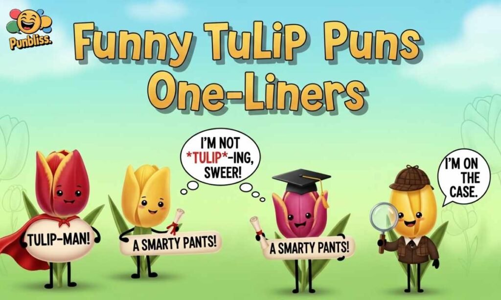 Funny Tulip Puns One-Liners