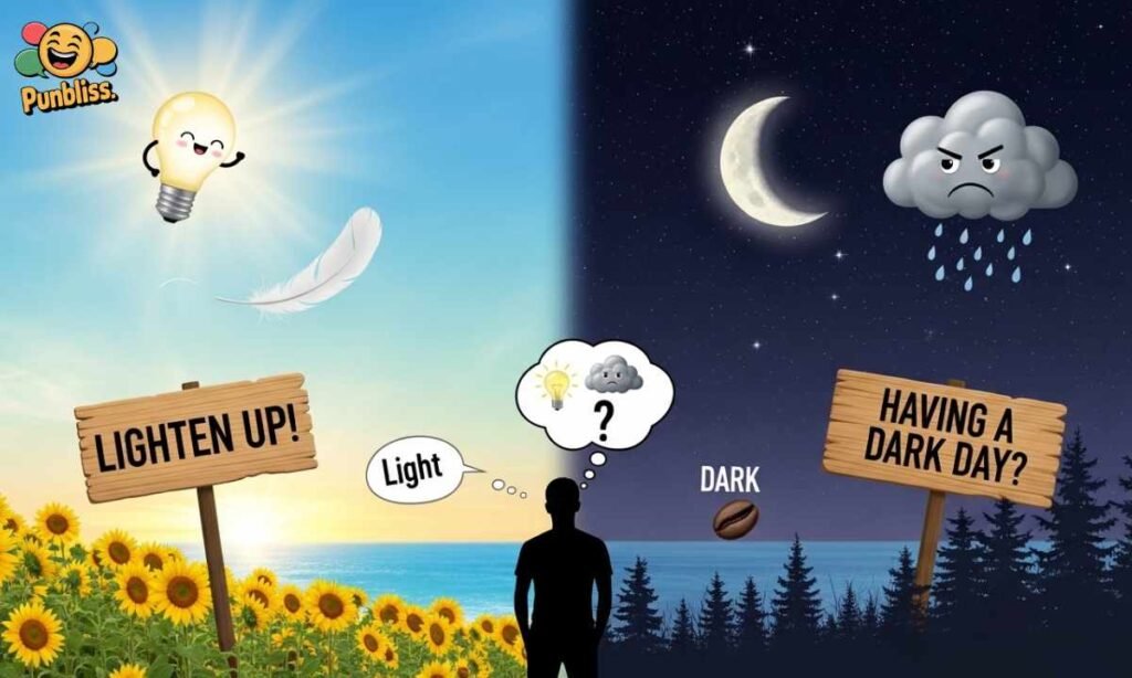 Light Dark Puns