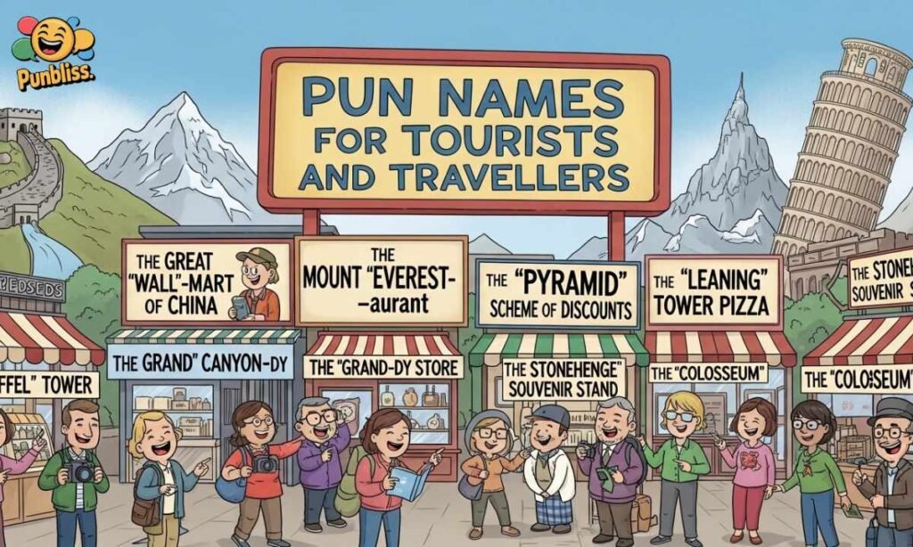Pun Names for Tourists and Travellers