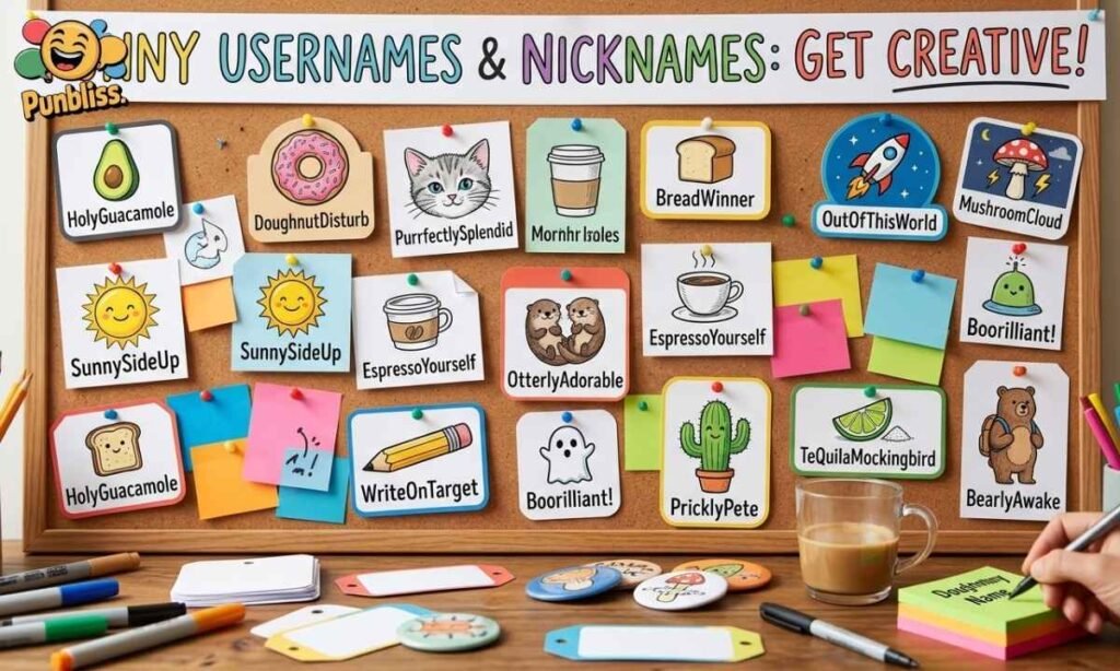 Punny Usernames and Nicknames