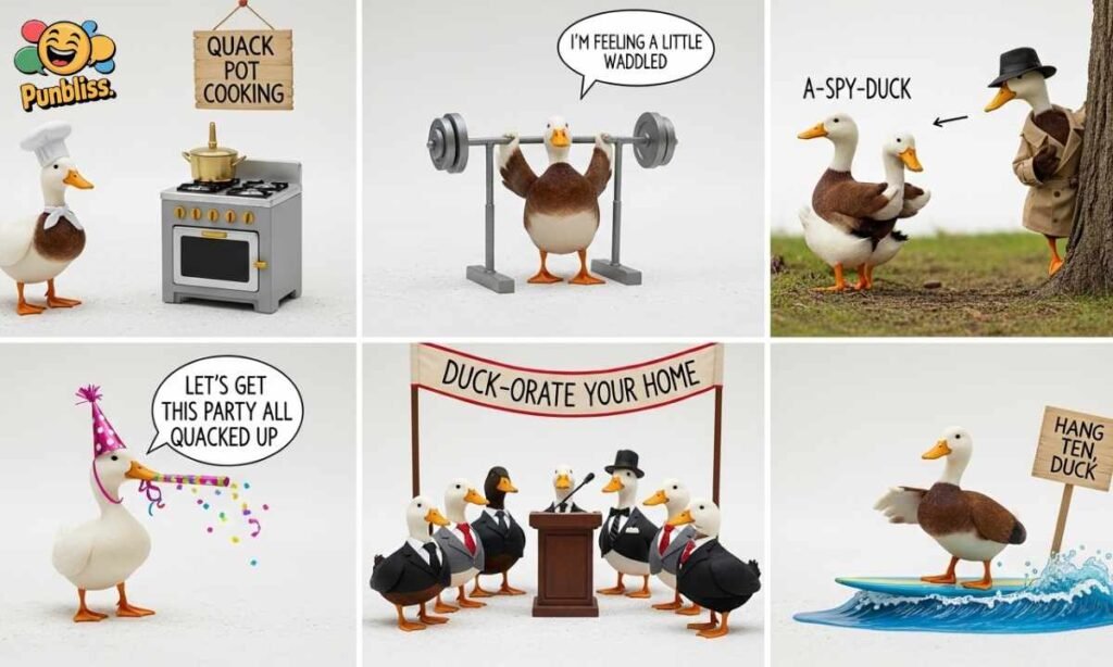 Short Funny Duck Puns