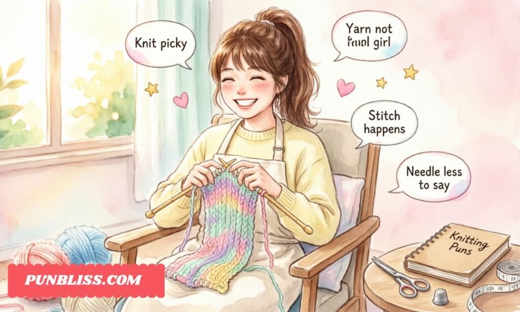 Short Funny Knitting Puns to Keep Handy