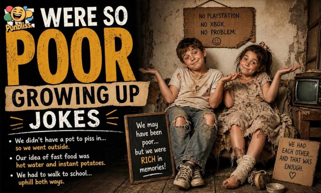 We Were So Poor Growing Up Jokes