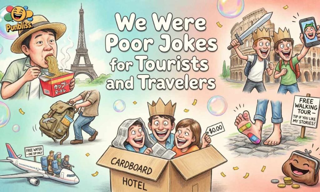 We Were So Poor Jokes for Tourists and Travellers
