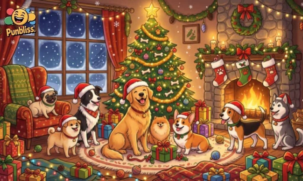 Christmas & Holiday Dog Puns