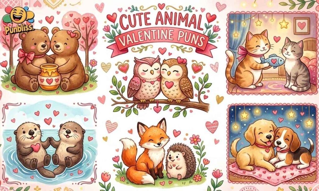 Cute Animal Valentine Puns