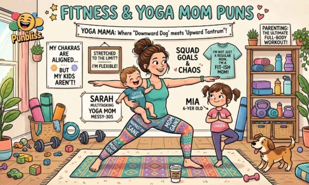 Fitness & Yoga Mom Puns