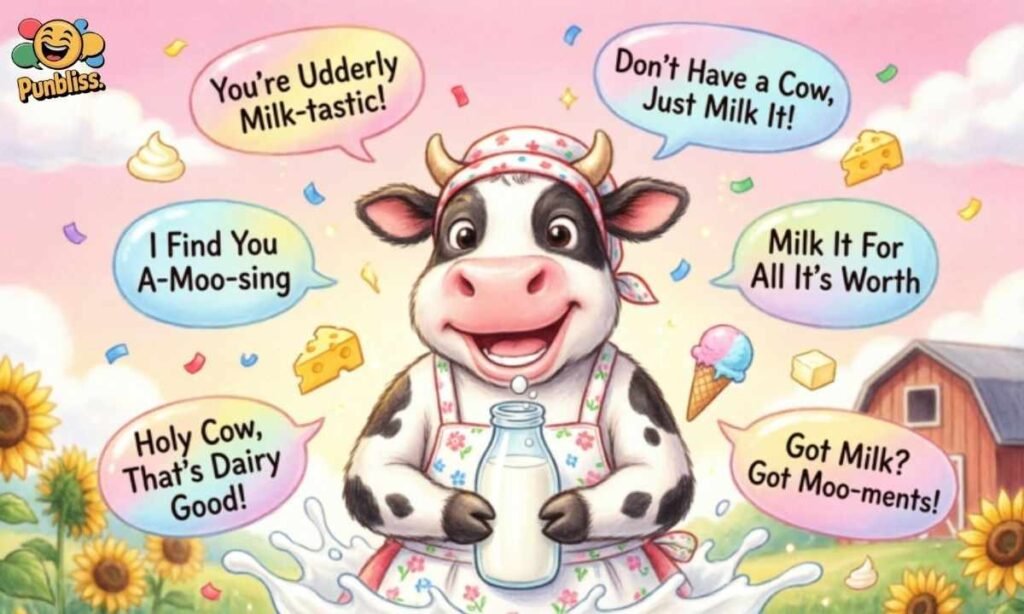 Milk and Cow Wordplay Puns