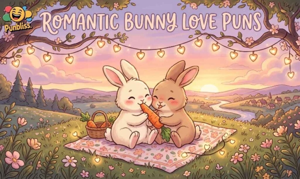 Romantic Bunny Love Puns