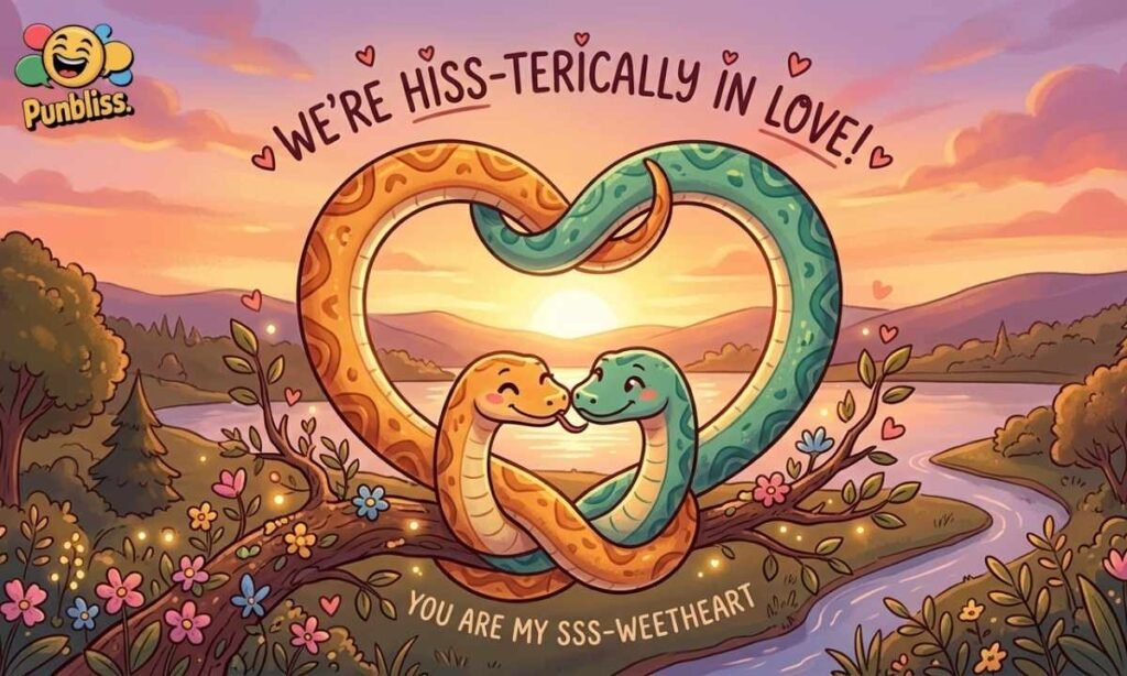 Romantic Snake Puns