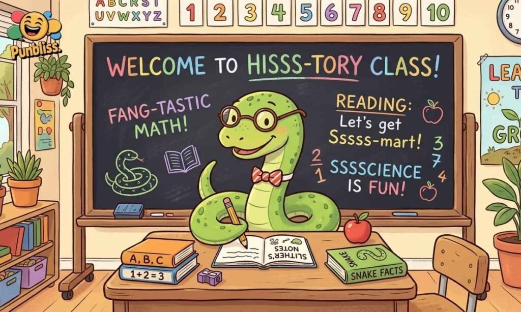 School and Classroom Snake Puns