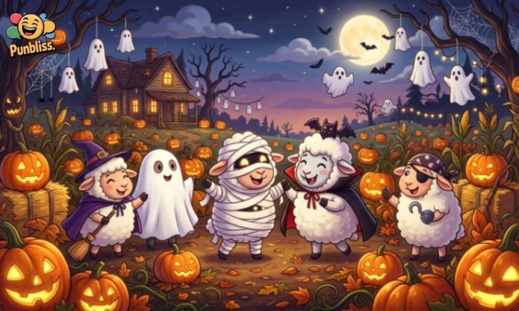 Sheep Halloween Puns With Spooky Wool Vibes