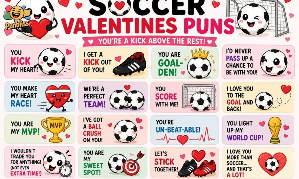 Soccer Valentines Puns