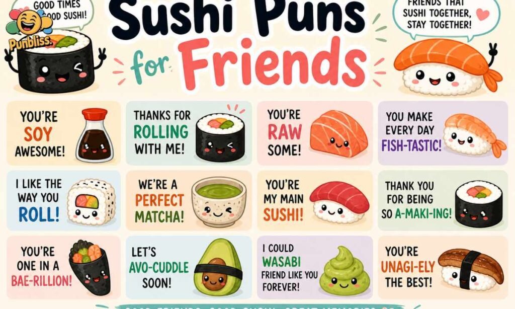 Sushi Puns for Friends