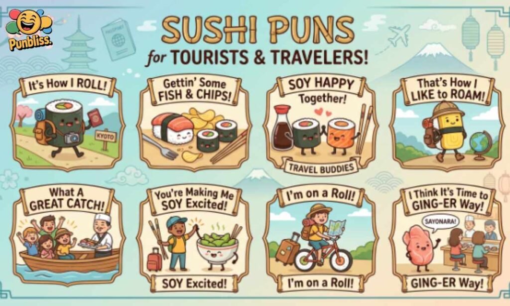 Sushi Puns for Tourists and Travelers