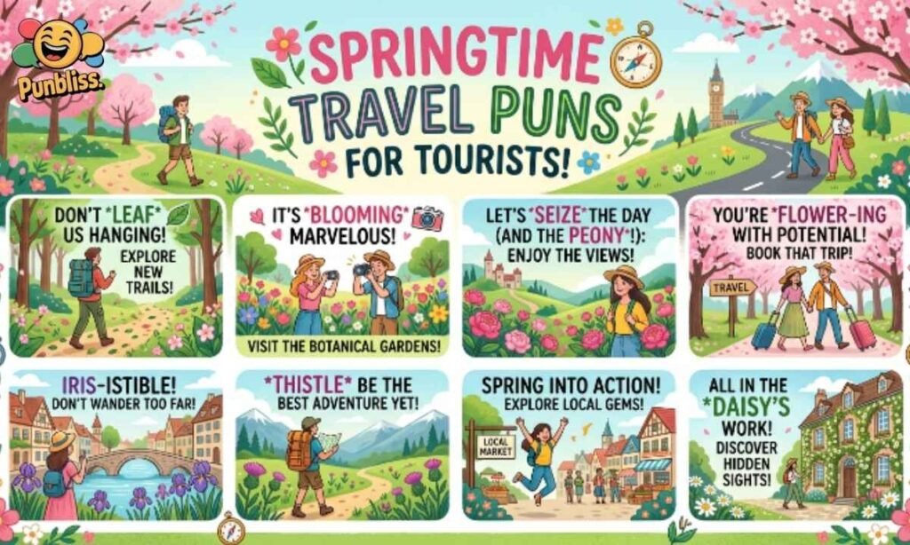 Travel-Friendly Springtime Puns for Tourists