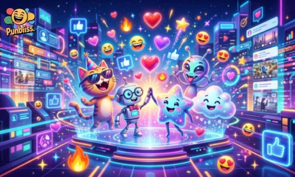 AI Puns Captions for Social Media