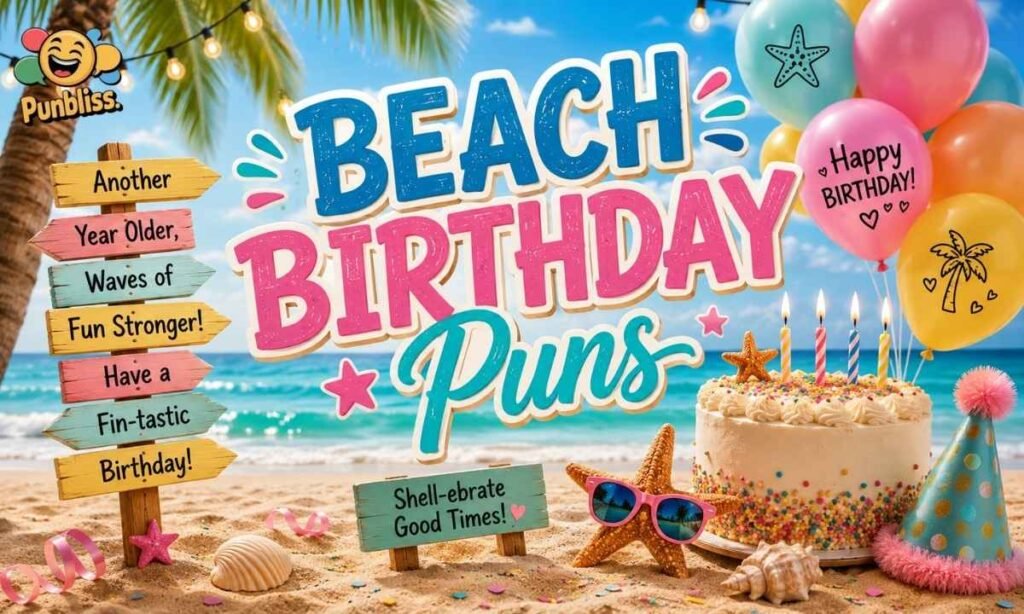 Beach Birthday Puns