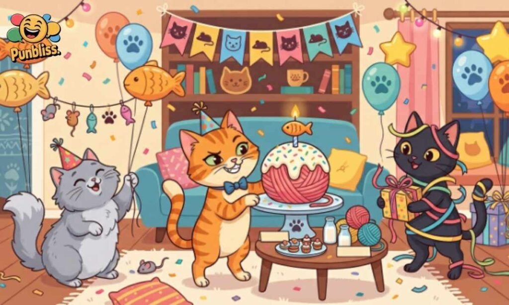 Clever Cat Birthday Wordplay