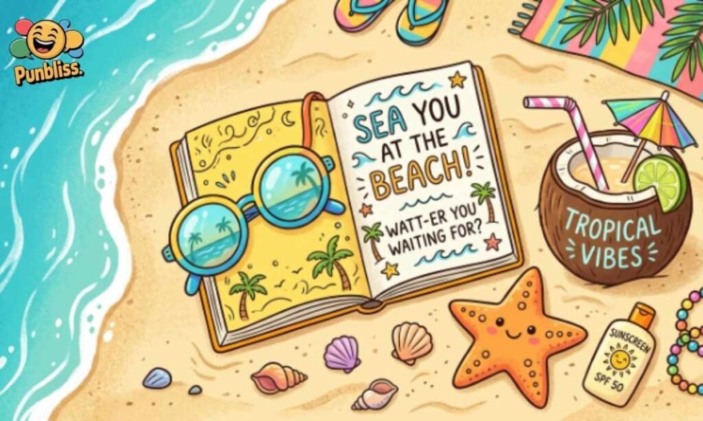 Funny Beach Puns Captions