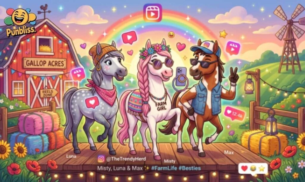 Funny Horse Names Puns for Instagram