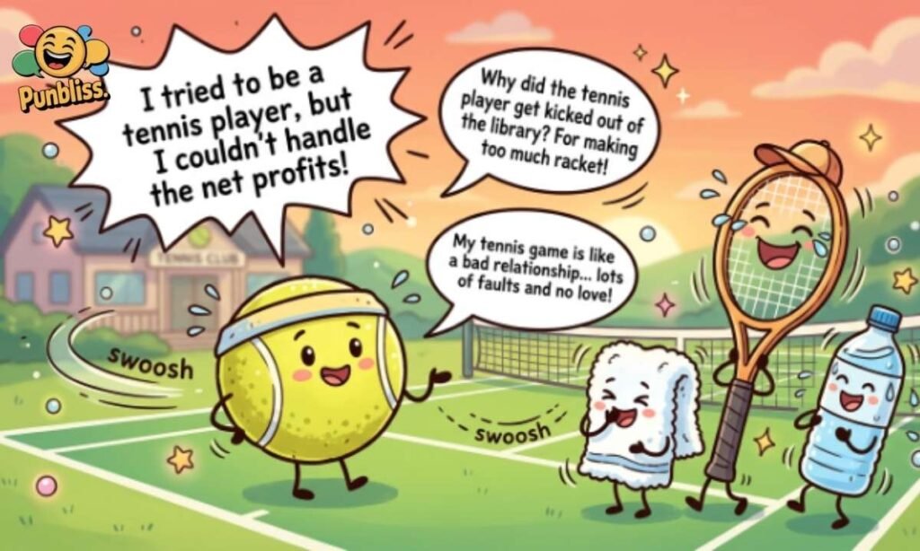 Funny Tennis One-Liners for Quick Laughs