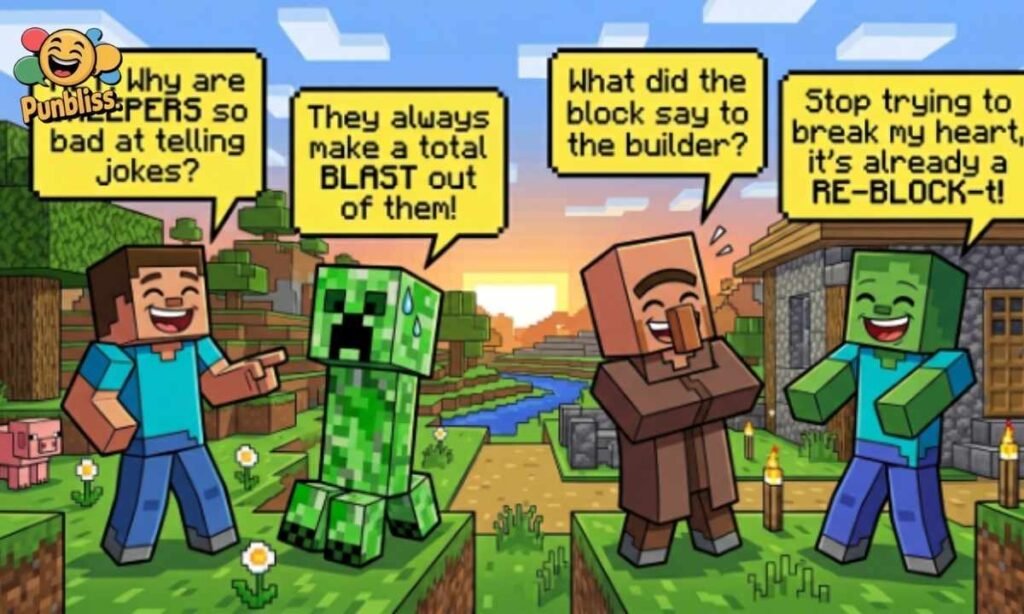 Minecraft Puns One-Liners