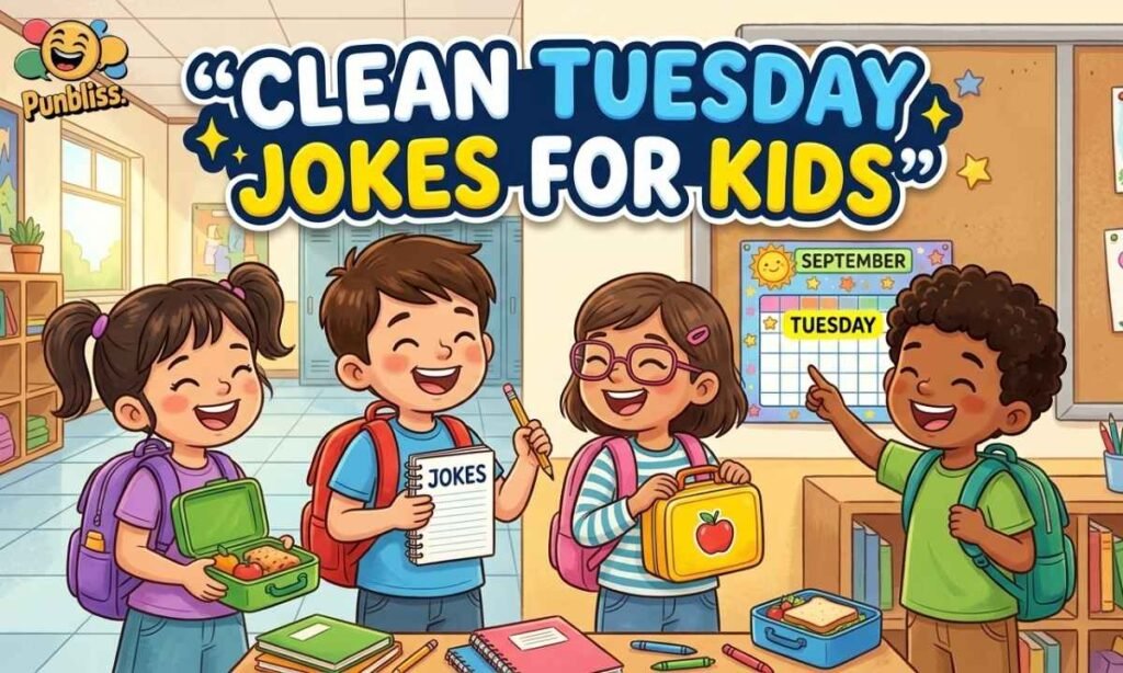 Clean Tuesday Jokes for Kids, School, and Lunchboxes