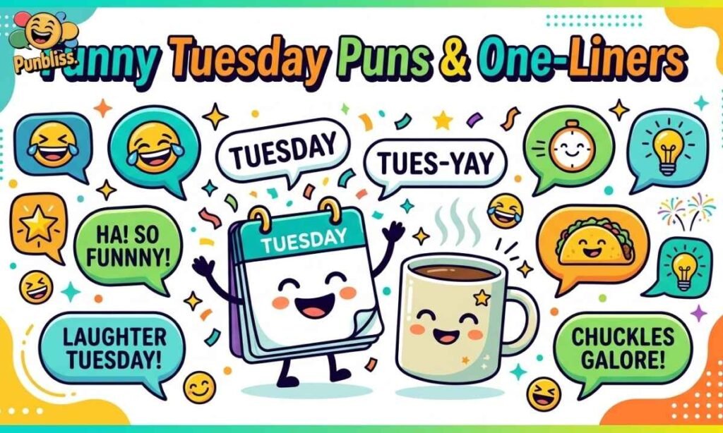 Funny Tuesday Puns and One-Liners