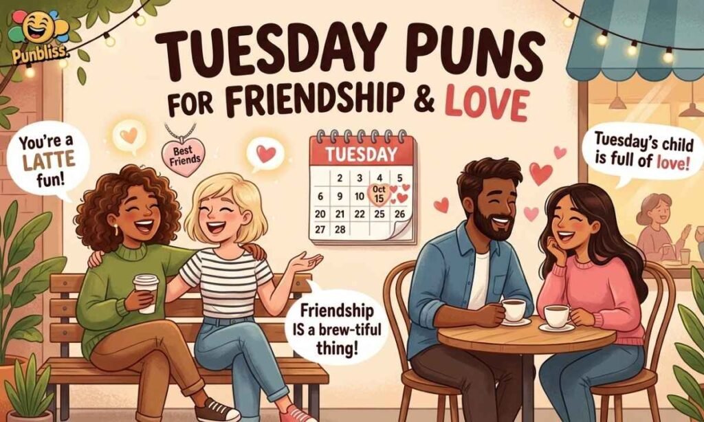 Tuesday Puns About Friendship, Love, and Relationships