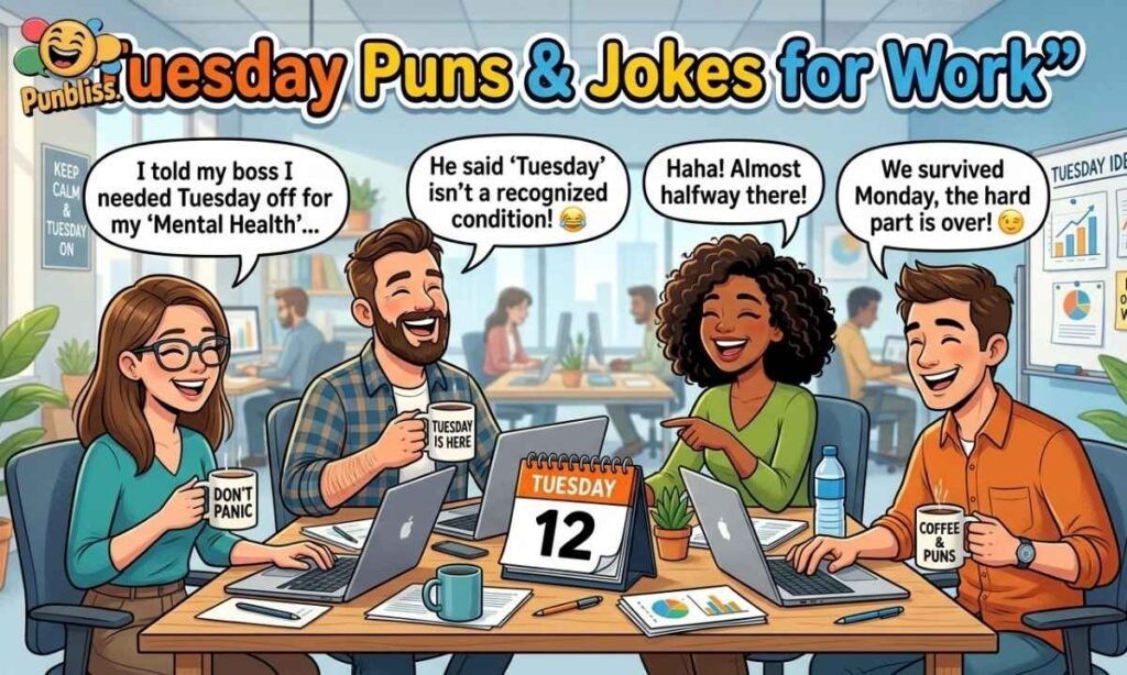 Tuesday Puns and Jokes for Work