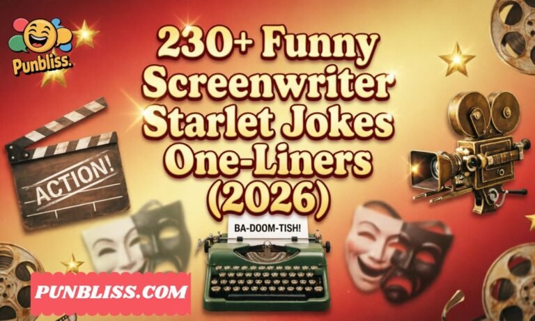 230+ Funny Screenwriter Starlet Jokes One-Liners (2026)