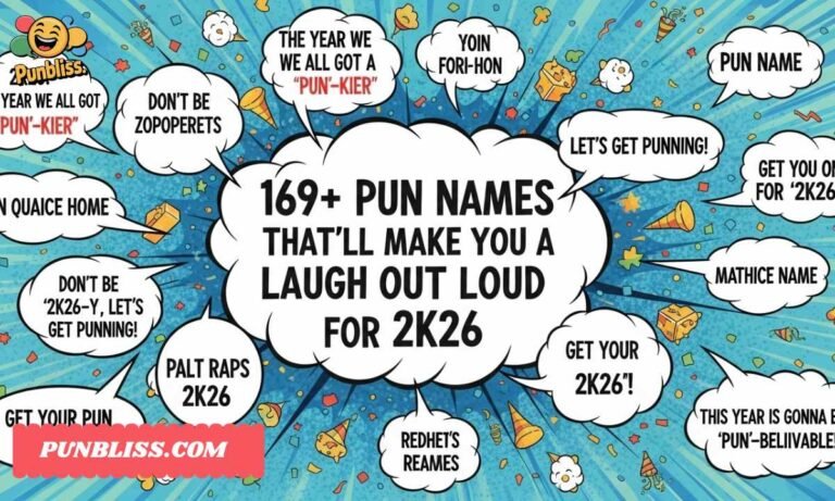 169+ Pun Names That’ll Make You Laugh Out Loud For 2K26