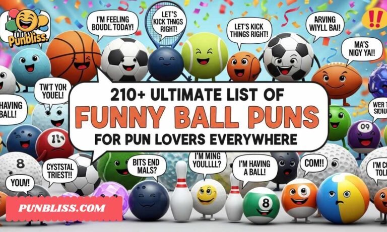 210+ Ultimate List of Funny Ball Puns for Pun Lovers Everywhere