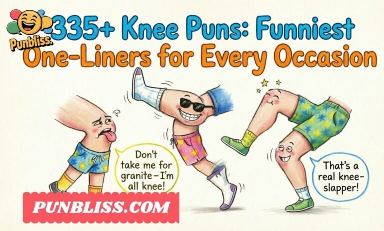 335+ Knee Puns Funniest One-Liners for Every Occasion Updated