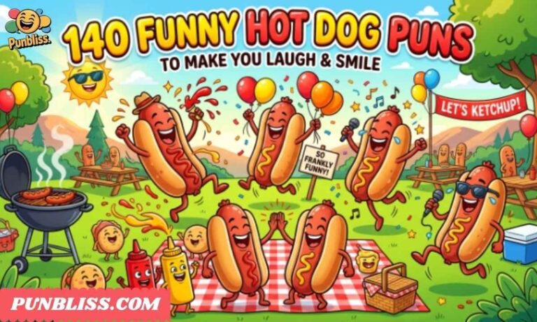 140 Funny Hot Dog Puns