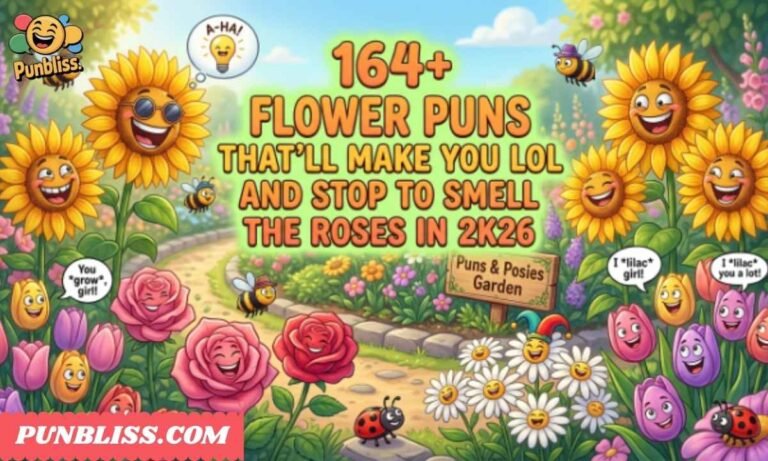 164+ Flower Puns That’ll Make You LOL