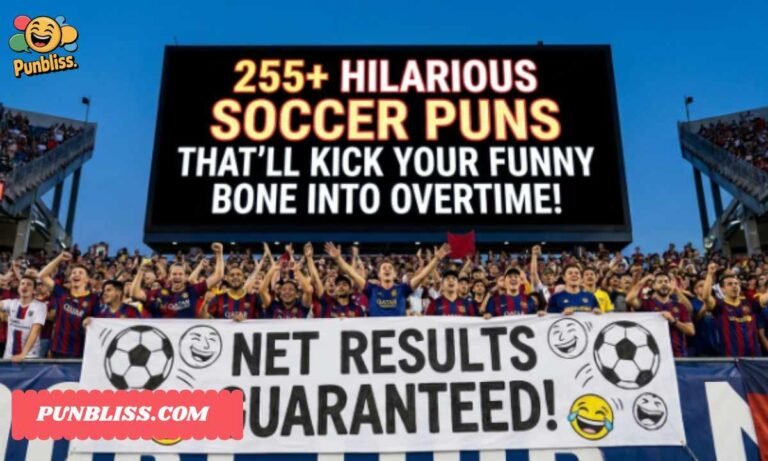 255+ Hilarious Soccer Puns That’ll Kick Your Funny Bone Into Overtime!