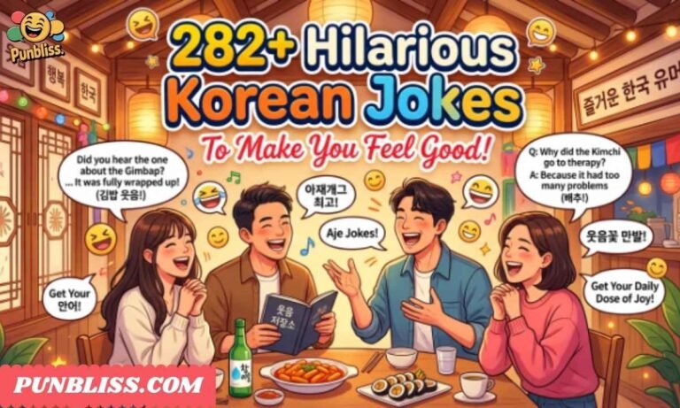 282+ Hilarious Korean Jokes to Make You Feel Good